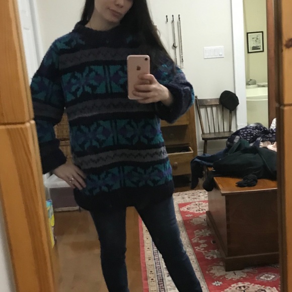 Vintage Knit Fisherman Oversized Sweater Onesize - Picture 7 of 8